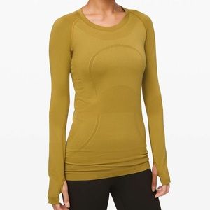 Lululemon Swiftly Tech Green Long Sleeve Crew